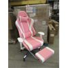 Image 1 : New Pink & White Reclining Gaming / Office Chair