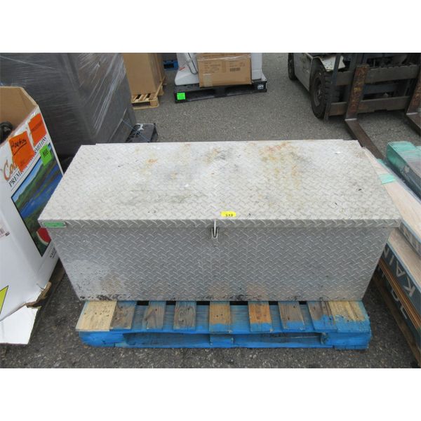 Diamond Plate Truck Box - 25  x 50  x 20  tall