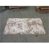 Image 1 : New Beige Slip Resistant Fun Fur Mat - 64" x 33"