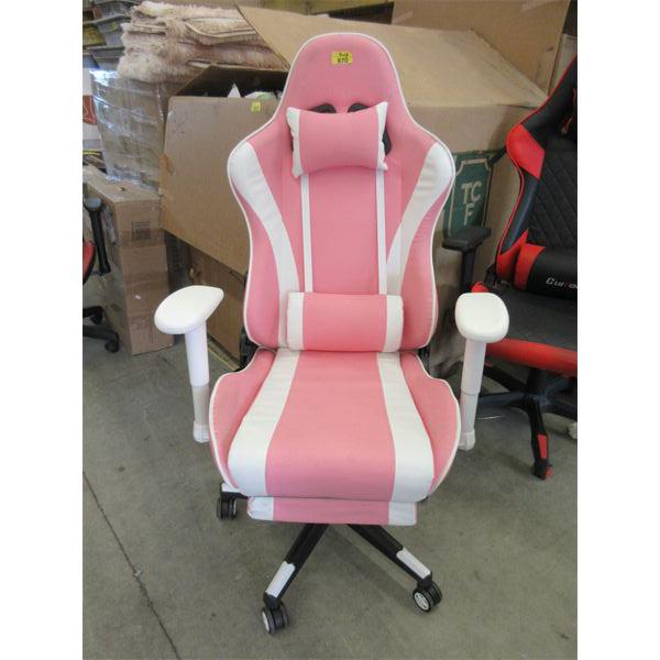 Assembled Pink Reclining Gaming / Office Chair