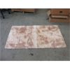 Image 1 : New Beige Slip Resistant Fun Fur Mat - 64" x 33"