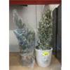 Image 1 : 2 Faux Plants in Planters - 20" tall