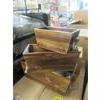 Image 1 : 2 Sets of 3 New Small Wood Planter Boxes