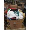 Image 1 : Skid of Overstock Clothing & Soft Household Goods