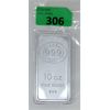 Image 1 : 10 Oz .999 Silver JBR Ethically Sourced Bar 