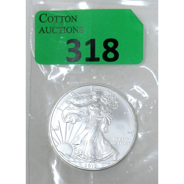 1 Oz .999 Silver 2012 Walking Liberty Coin 