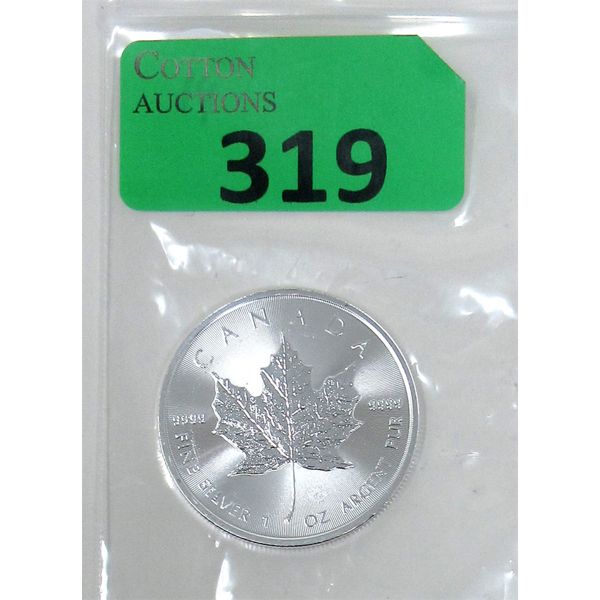 1 Oz .9999 Silver 2023 Canada Maple Leaf Coin 