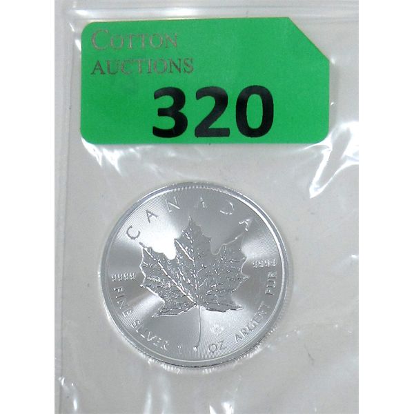 1 Oz .9999 Silver 2023 Canada Maple Leaf Coin 