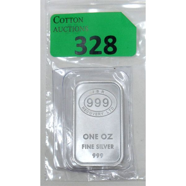 1 Oz .999 Silver JBR Ethically Sourced Bar 