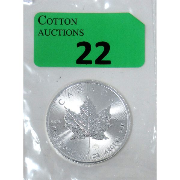 1 Oz .9999 Silver 2014 Canada Maple Leaf Coin 