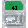 Image 1 : 1 Oz .999 Silver Miner/Mule SilverTowne Bar 