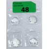 Image 1 : 4 x 1/10 Oz .999 Silver 2-Sided Art Rounds 