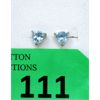 Image 1 : New Blue Topaz Sterling Silver Stud Earrings 