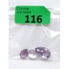 Image 1 : 1 Oval & 2 Pear Cut Amethyst Gemstones - 36 CTW