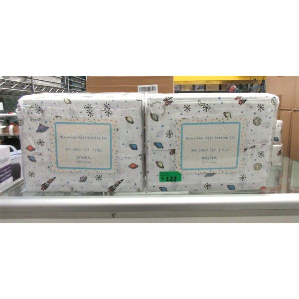 2 New Full Size Children's Microfiber Sheet Sets