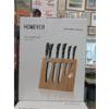 Image 1 : New Homever 7 Pcs. Kitchen Knife Set in Slim Block