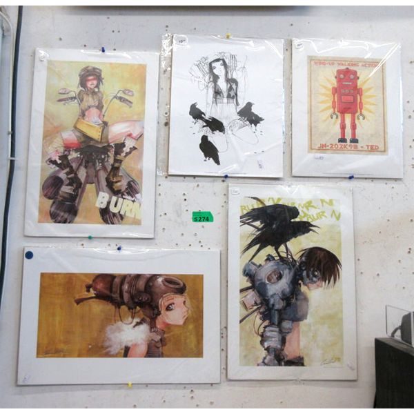 5 Unframed Camila d'Errico Prints