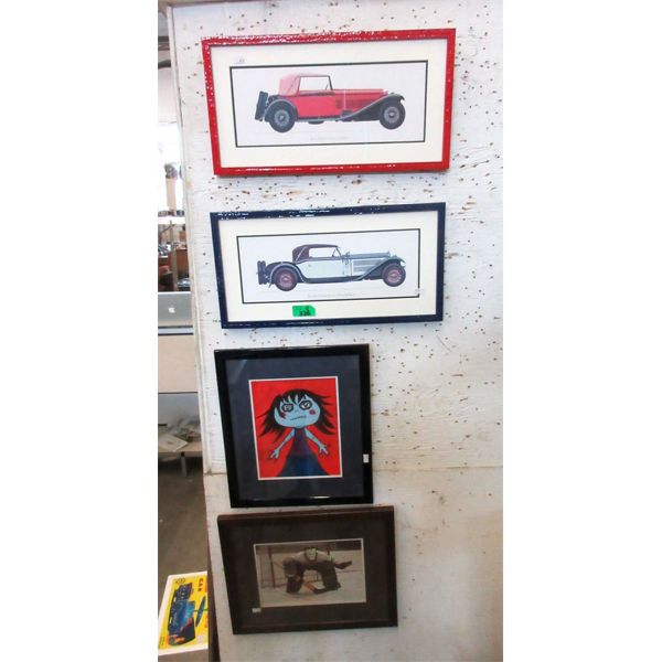 4 Assorted Framed Prints