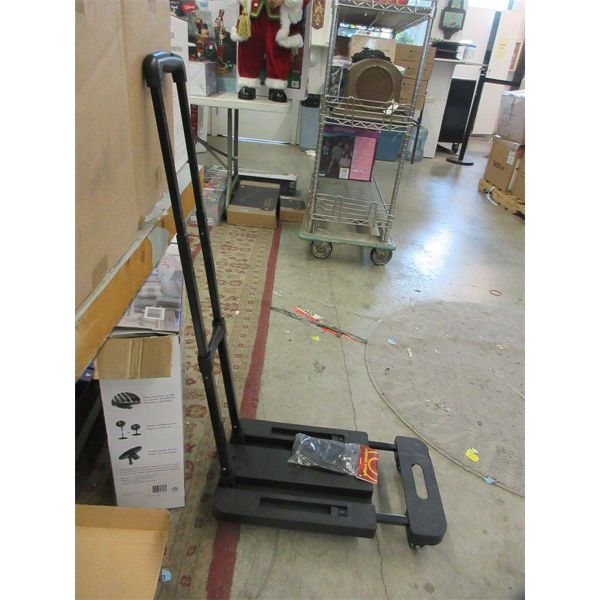 New 6 Wheel Office Handcart with Luggage Straps