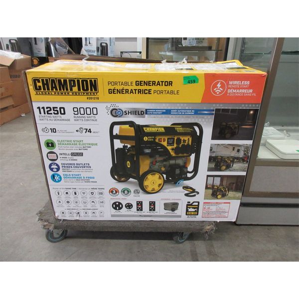 Champion 9000-Watt Remote Start Generator w/ CO Shield