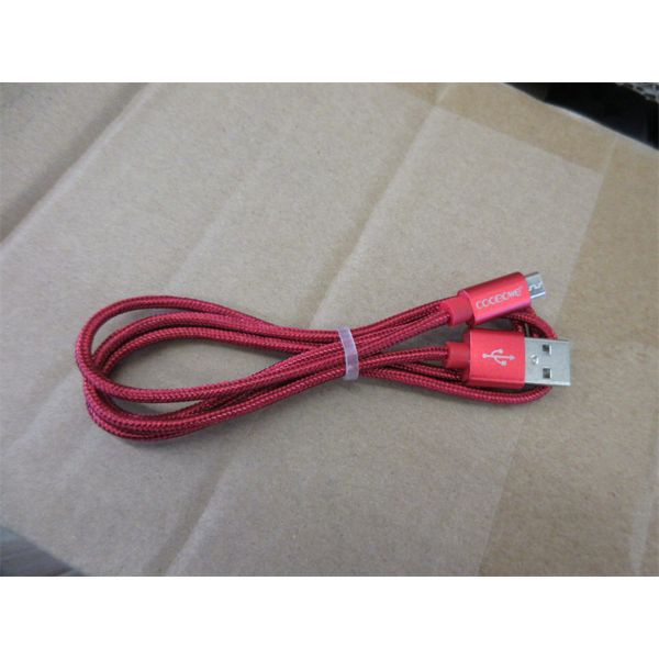 Case of 300+ New Red 36  Micro USB Cables