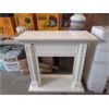 Image 1 : New White Barcelona Mantle for 21" Wide Firebox