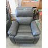 Image 1 : Grey Bonded Leather Power Rocker Recliner