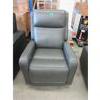 Image 1 : Grey Bonded Leather Power Rocker Recliner