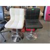 Image 1 : 1 Black & 1 White Hydraulic Bar Stool