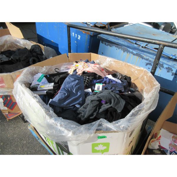 Skid of Assorted Overstock Clothing 