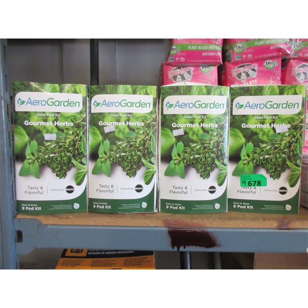 4 AeroGarden Seed Pod Kits - Gourmet Herbs