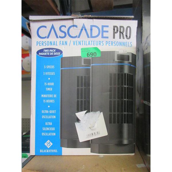 Cascade Pro Personal Fan Twin Pack - Open Box