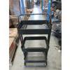 Image 1 : New Black 3 Tier Metal Rolling Utility Cart