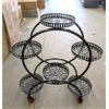 Image 1 : New 4 Tier Black Metal Rolling Plant Stand