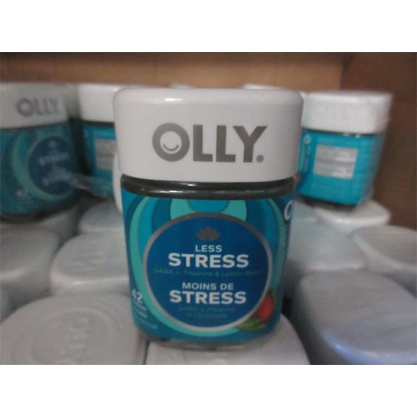 20 Jars of 42 OLLY Less Stress Gummies