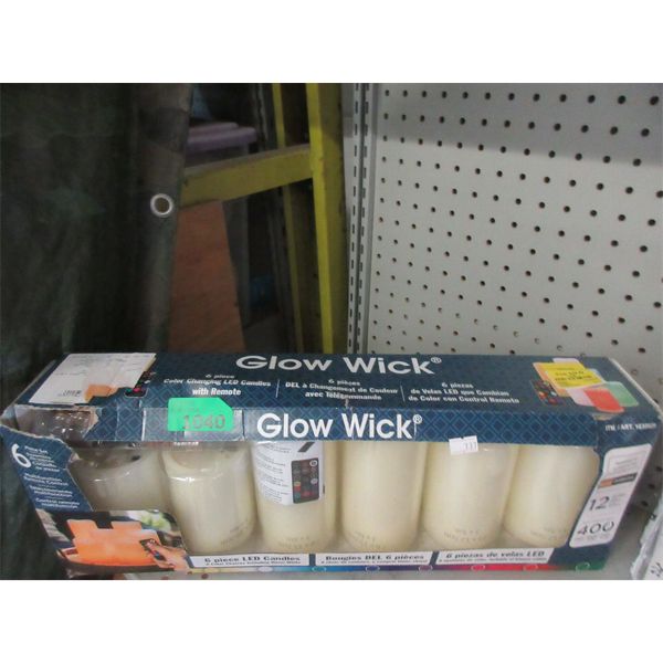 Glow Wick 6 Piece LED Candle Set - Open Box