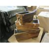 Image 1 : 2 Sets of 3 New Small Wood Planter Boxes