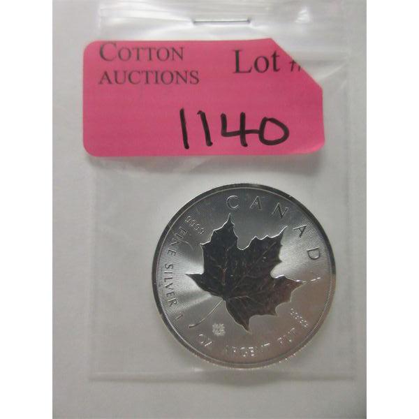 1 Oz .9999 Silver 2023 Canada Maple Leaf Coin