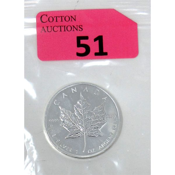 1 Oz .9999 Silver 2010 Canadian Maple Leaf Coin