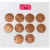 Image 1 : Ten 1 Oz. Copper American Mint Grizzly Rounds 