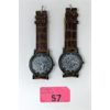 Image 1 : 2 New Men's Skeleton Mechanical Watches. 