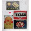 Image 1 : 4 New Metal Oil & Gas Themed Wall Signs 