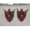 Image 1 : 2 Heraldic Wall Shields - 22" x 25" each