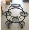 Image 1 : New 4 Tier Black Metal Rolling Plant Stand - Assembled