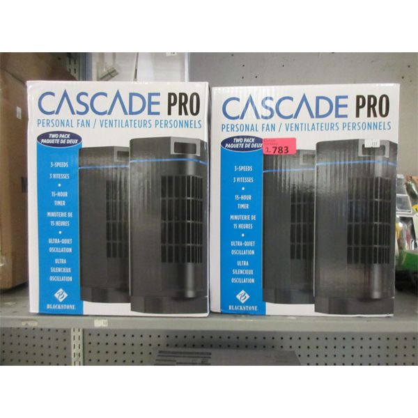 Cascade Box Fans 2 Cascade Pro Personal Fan Twin Packs