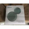 Image 1 : Set of 12 New Dinnerware Plates - Grey Green