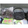 Image 8 : Multiple Handbags, Elvis Tote, Mother of Pearl Clutch Bags, Beaded Pouches  (unused)