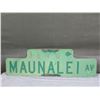 Image 11 : Qty 3 Street Signs: Ahiinahina Pl, Maunalei Av, Aliamanu Elementary School 30"-36"L