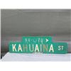 Image 3 : Qty 3 Street Signs: Launahele St, Kahualena St, Kahuaina St 30"L