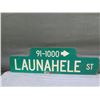 Image 4 : Qty 3 Street Signs: Launahele St, Kahualena St, Kahuaina St 30"L